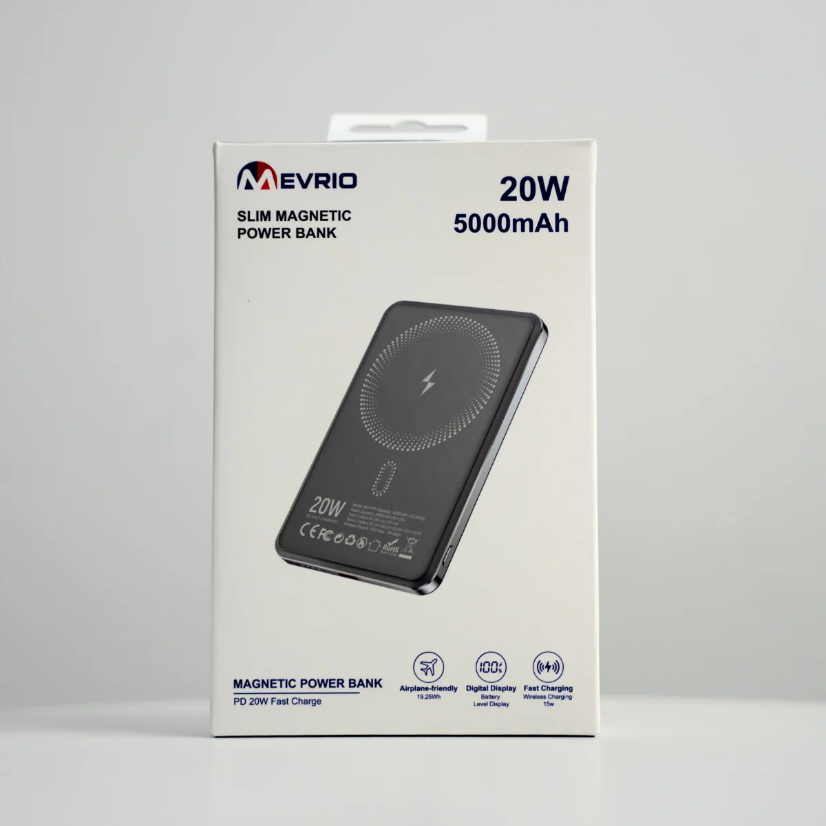 Mevrio 5000mah Portable Wireless Charger Power Bank