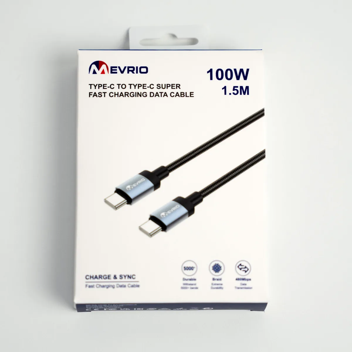 Mevrio 100W USB-C Charging Cable